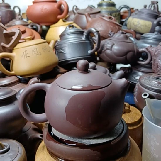 茶壶紫砂宜兴原矿赤龙血砂柴烧手工400cc紫砂壶