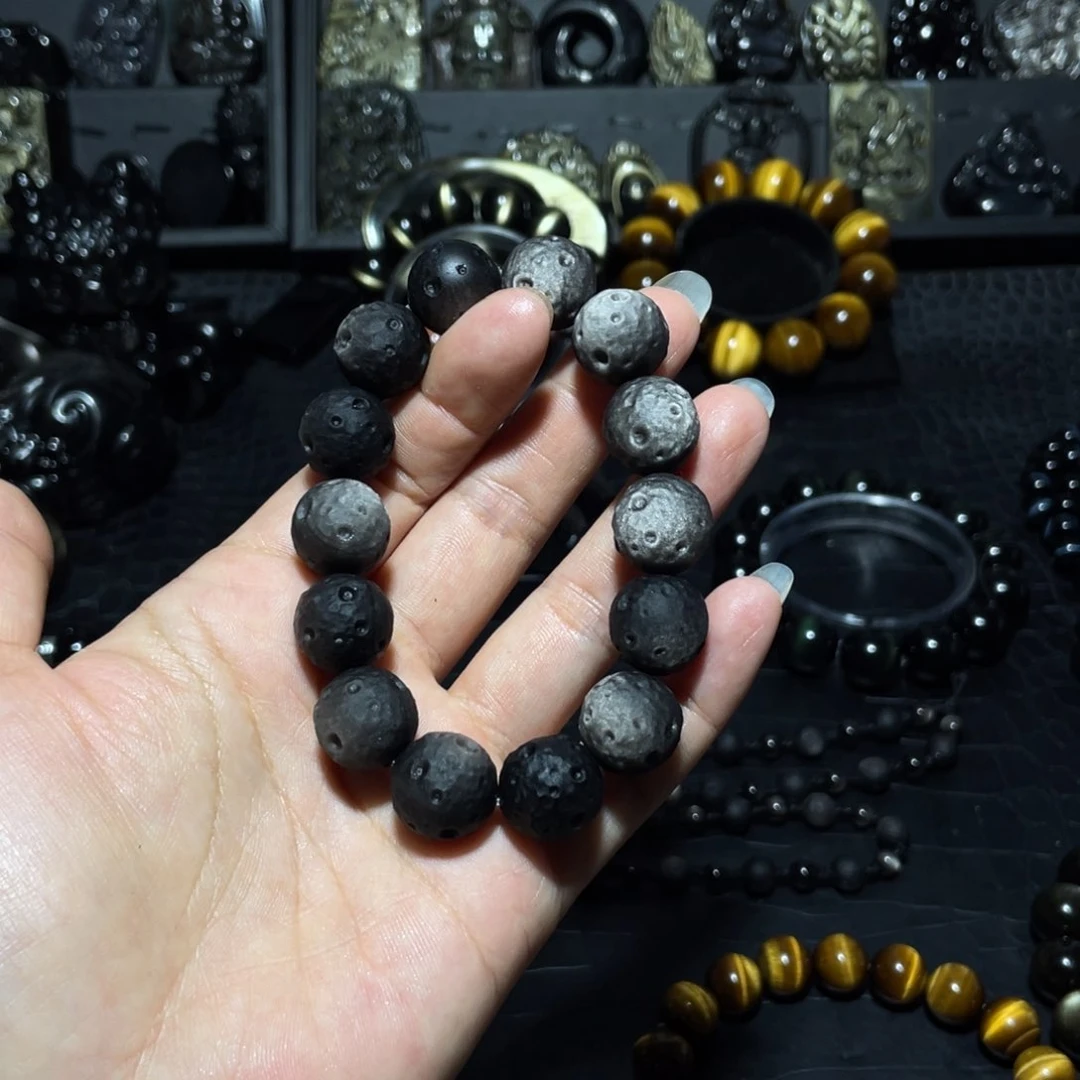 黑曜岩珠宝奇石未镶嵌重****肉