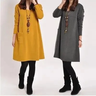 大码女装连衣裙2025新款时尚宽松遮肚显瘦加大休闲直筒裙秋装裙子