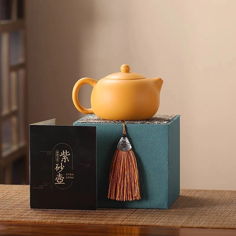 黄金段泥紫砂莲蓬壶紫砂壶手工泡茶壶大容量办公室家用单壶个性