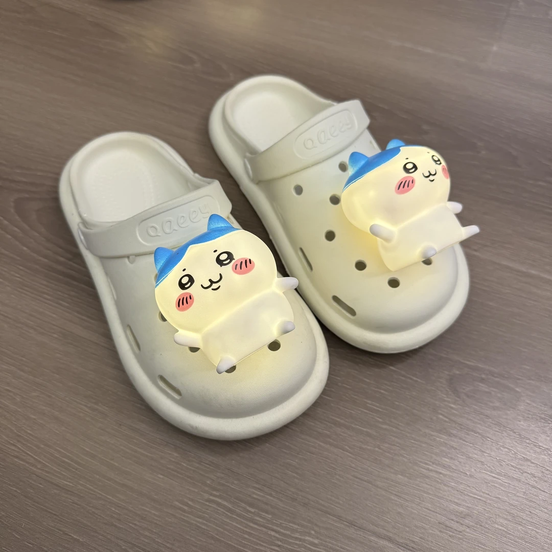 【爱宝】夏季新款发光吉伊卡哇洞洞创意包头拖鞋送闺蜜礼物个人用品