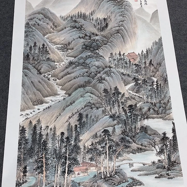 国画今天上午国画作品展示