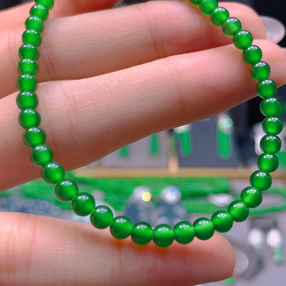 翡翠未镶嵌耳饰天然翡翠