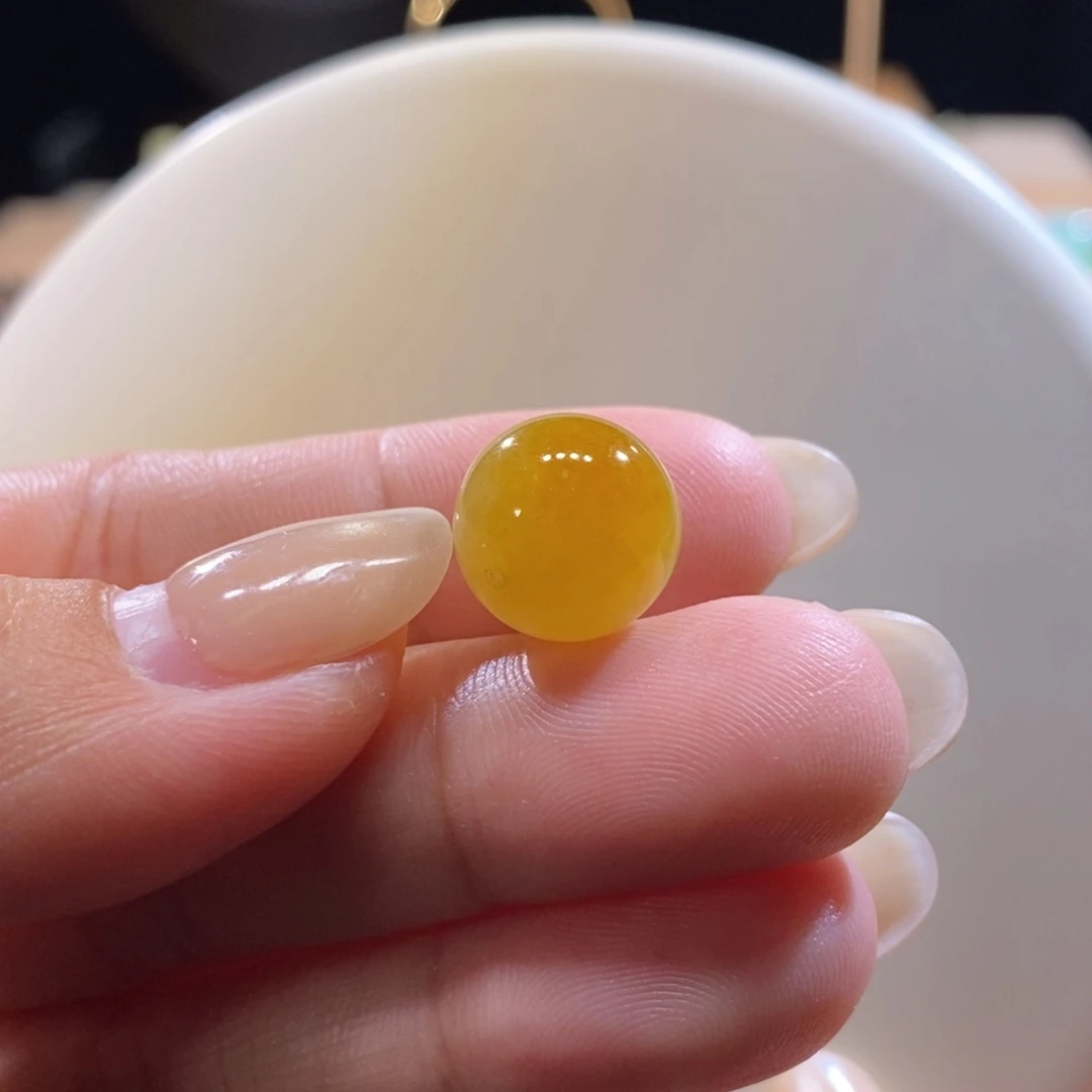 翡翠未镶嵌吊坠(不含链)翡翠冰黄珠卡12.9