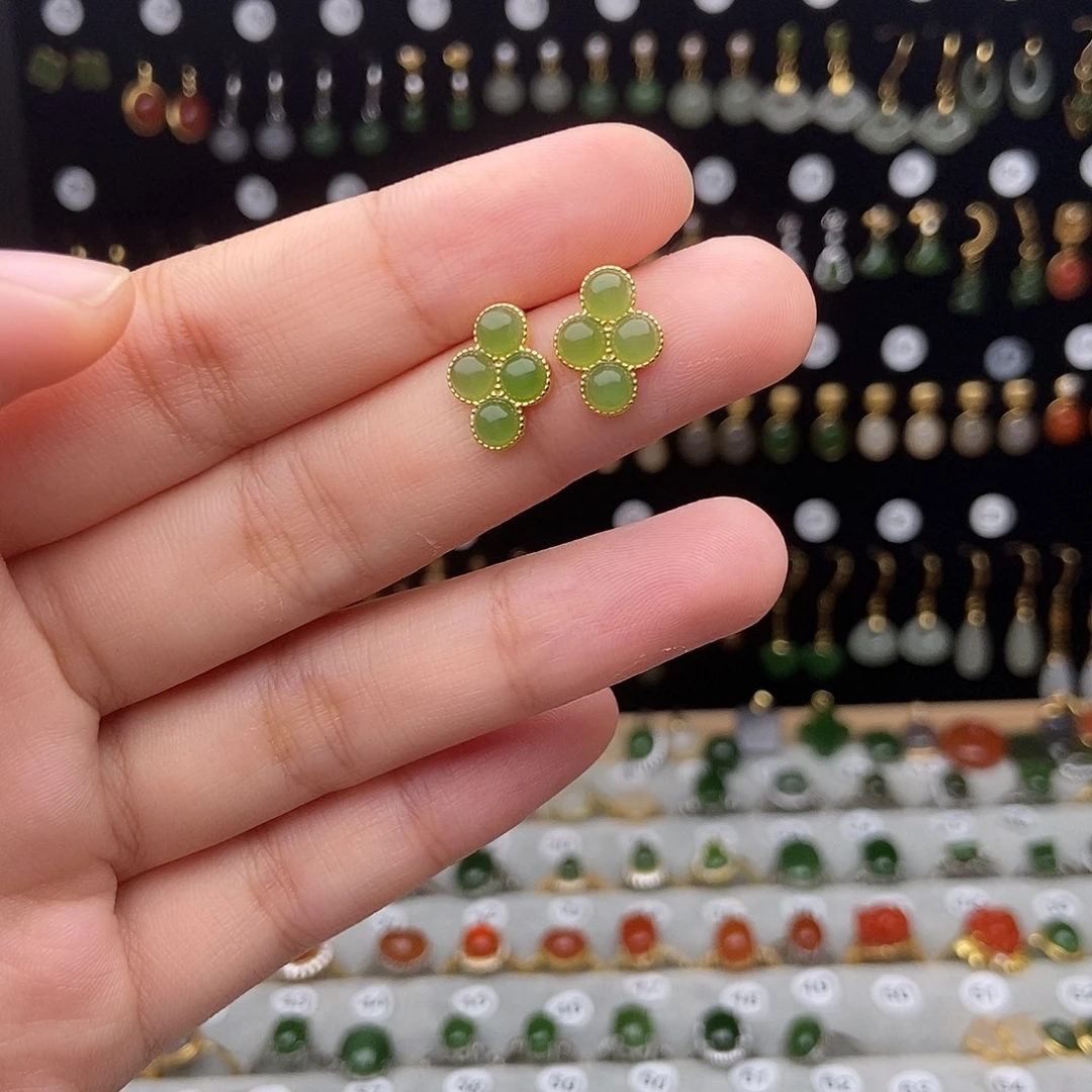 和田玉银S925镶嵌颈饰