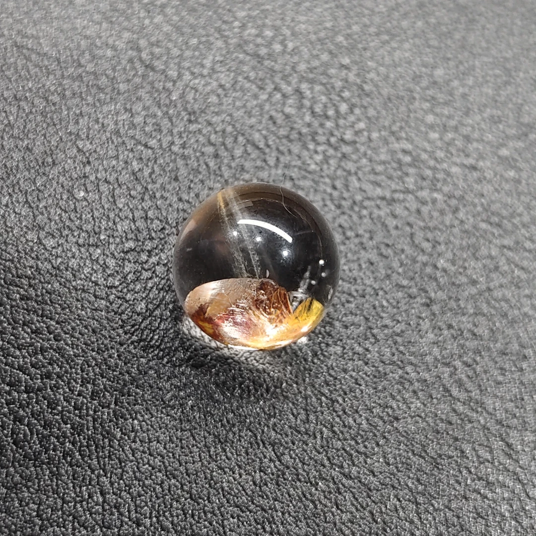 红胶花兔毛共生水晶