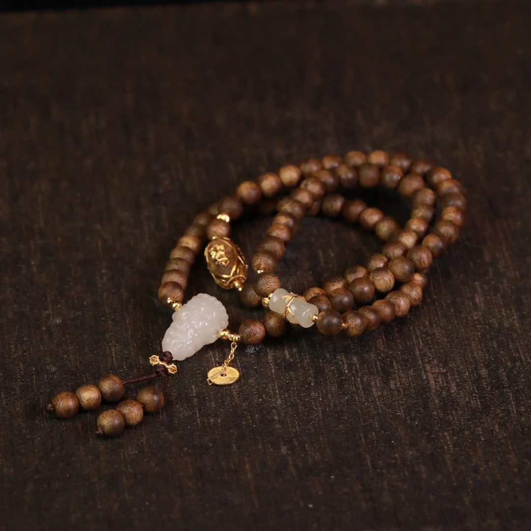 沉香湘兮|*手串*18K镶嵌XYC25041922多样性发其一