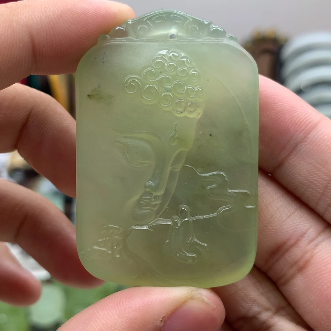 岫玉未镶嵌吊坠(不含链)
