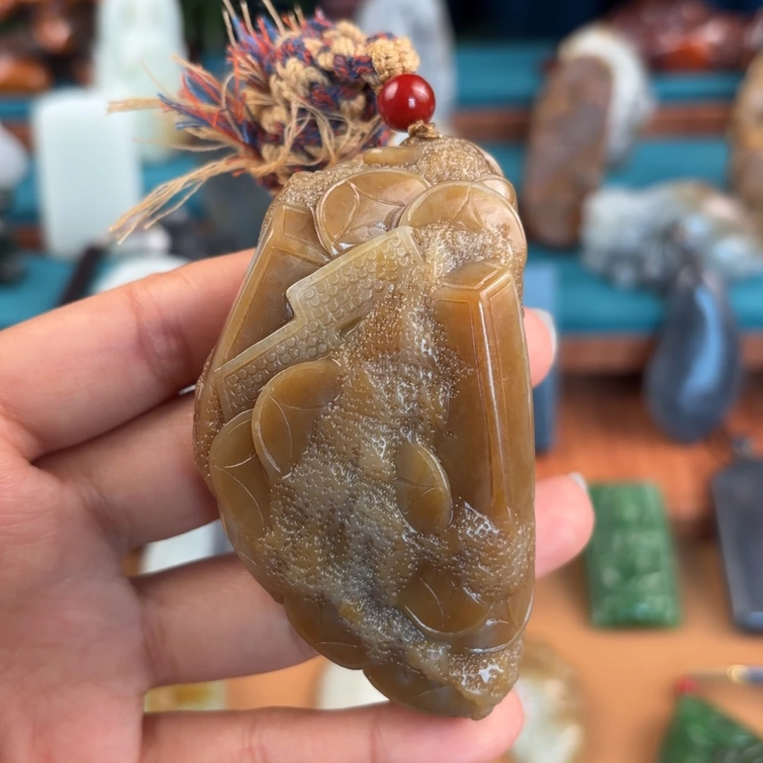 和田玉未镶嵌挂件