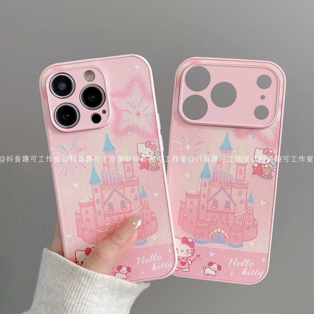 肤感皮革浅粉适用iphone17promax苹果16手机壳15/14/13/12华为KT