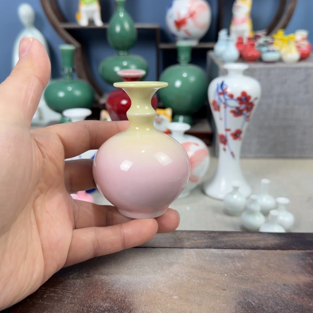 陶瓷手工小花器摆件