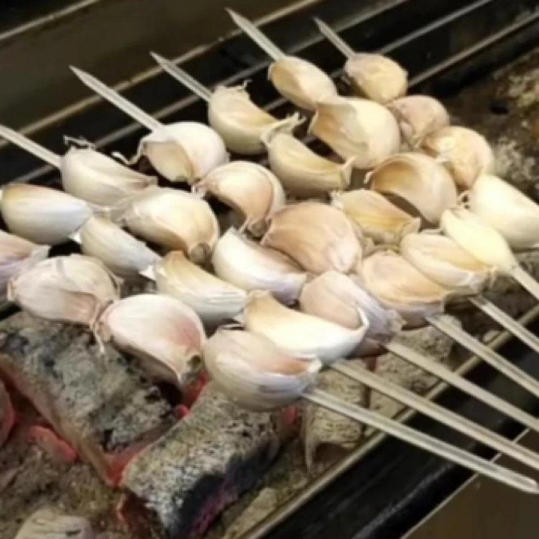 烧烤大蒜串一份/5串200克