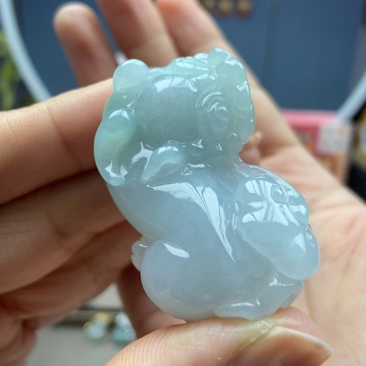 翡翠未镶嵌颈饰吊坠28