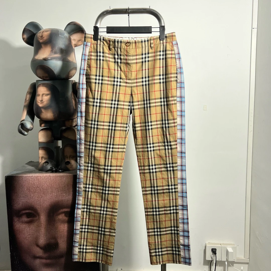 99新 BURBERRY/博柏利 Burberry巴宝莉格纹长裤  T0704