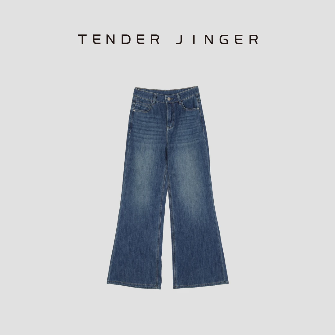 Tender Jinger百搭简约时尚通勤微喇裤T52XXF30174