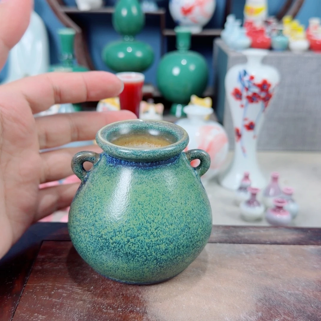 陶瓷手工小花器摆件