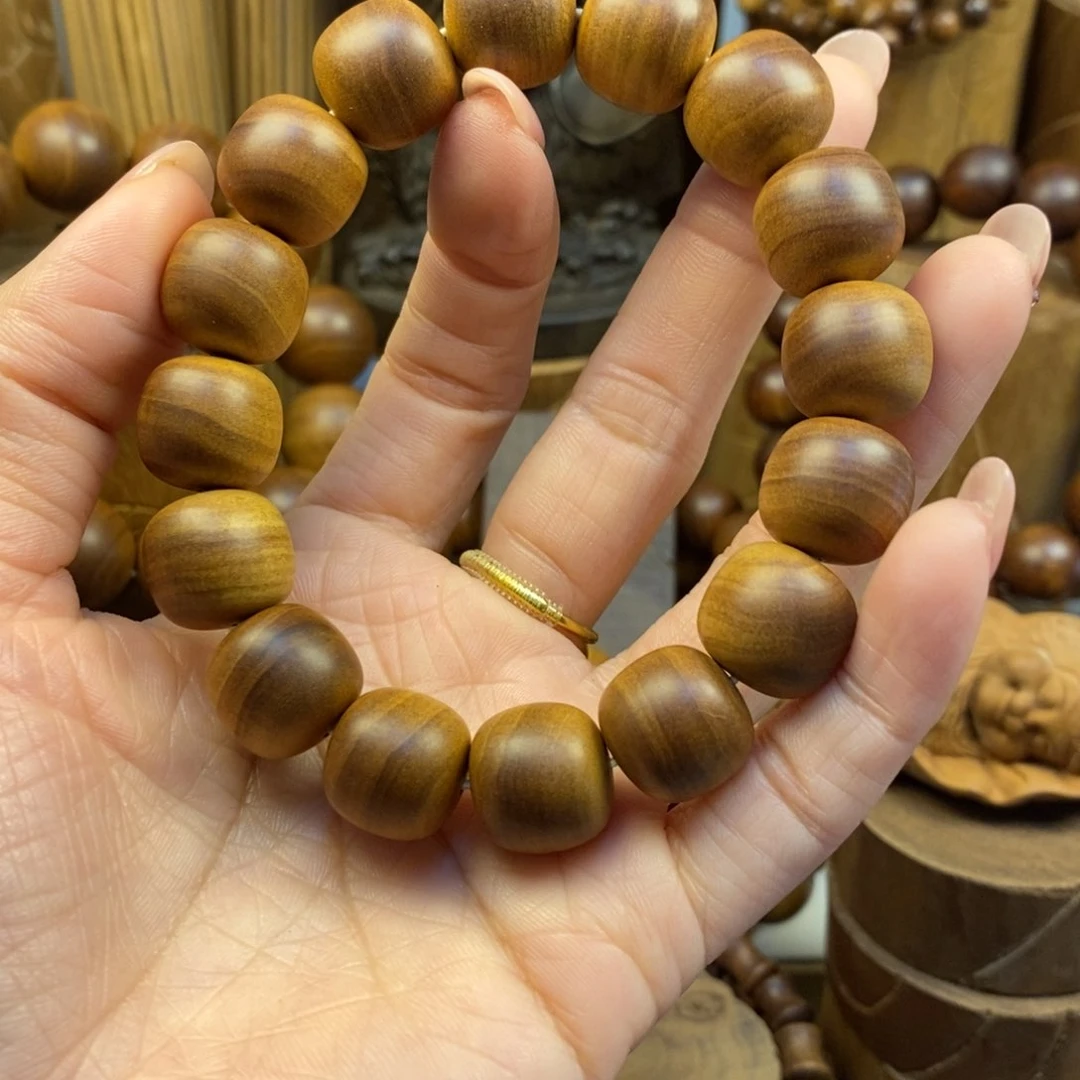 檀香木手串/手链相**生老山檀香1415焦糖香
