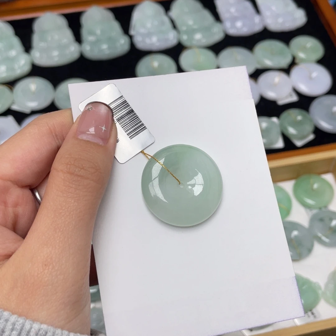 翡翠未镶嵌吊坠(不含链)平安扣