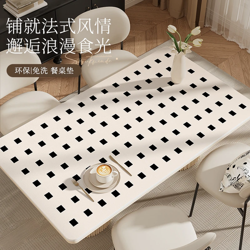 皮革茶几桌垫餐垫桌布防油防水又防烫餐桌垫高档免洗电视柜保护垫