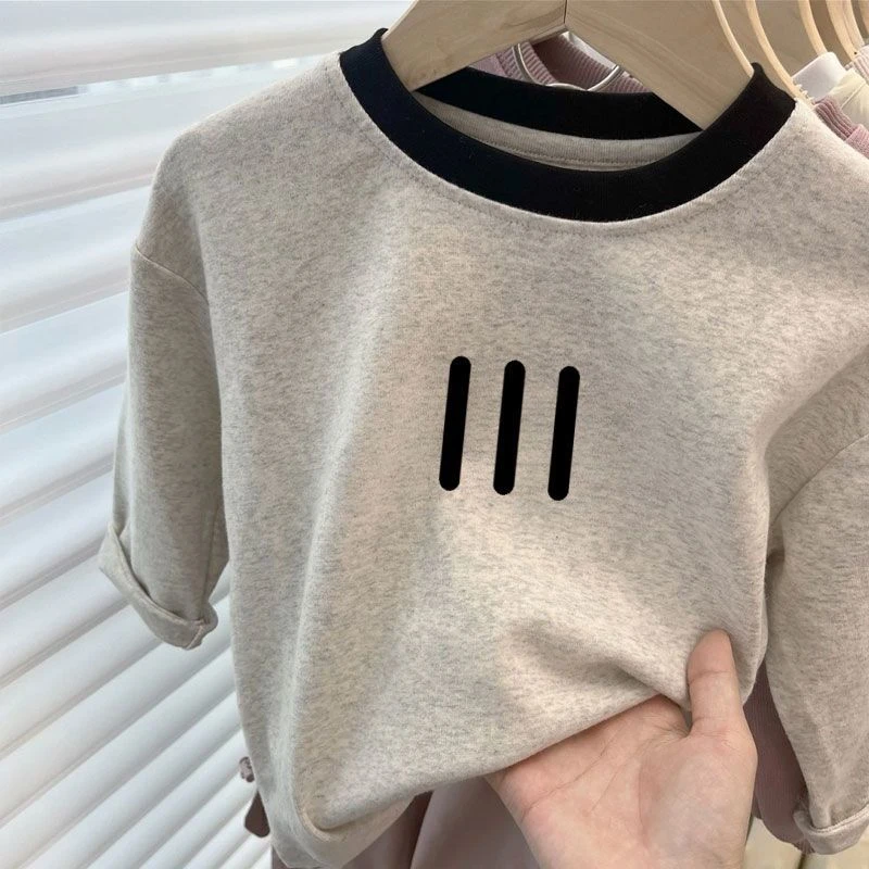 100%纯棉儿童长袖T恤男女童宝宝春秋新款打底衫卡通洋气外穿上衣t