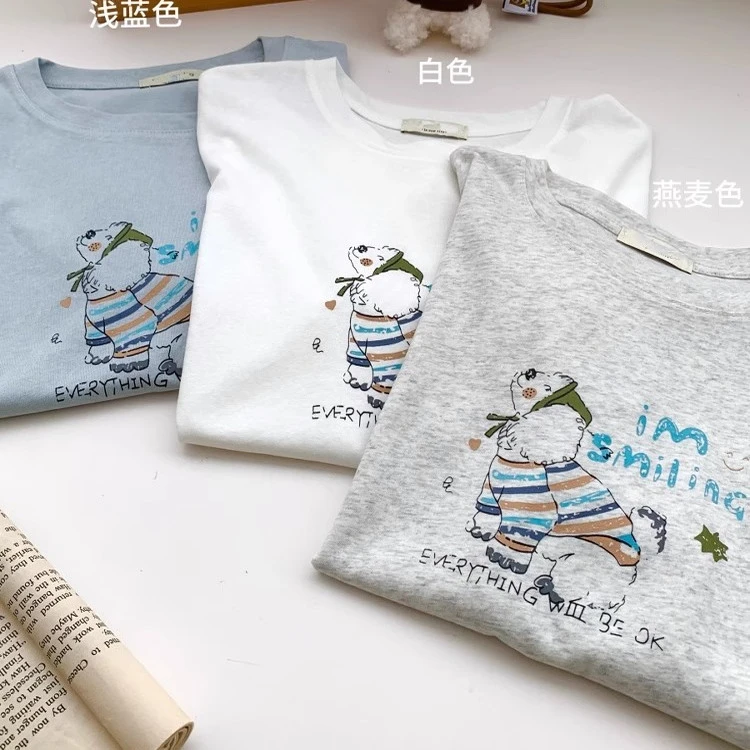 2025夏季大码女装印花透气雪花棉正肩百搭圆领短袖T恤胖mm上衣服