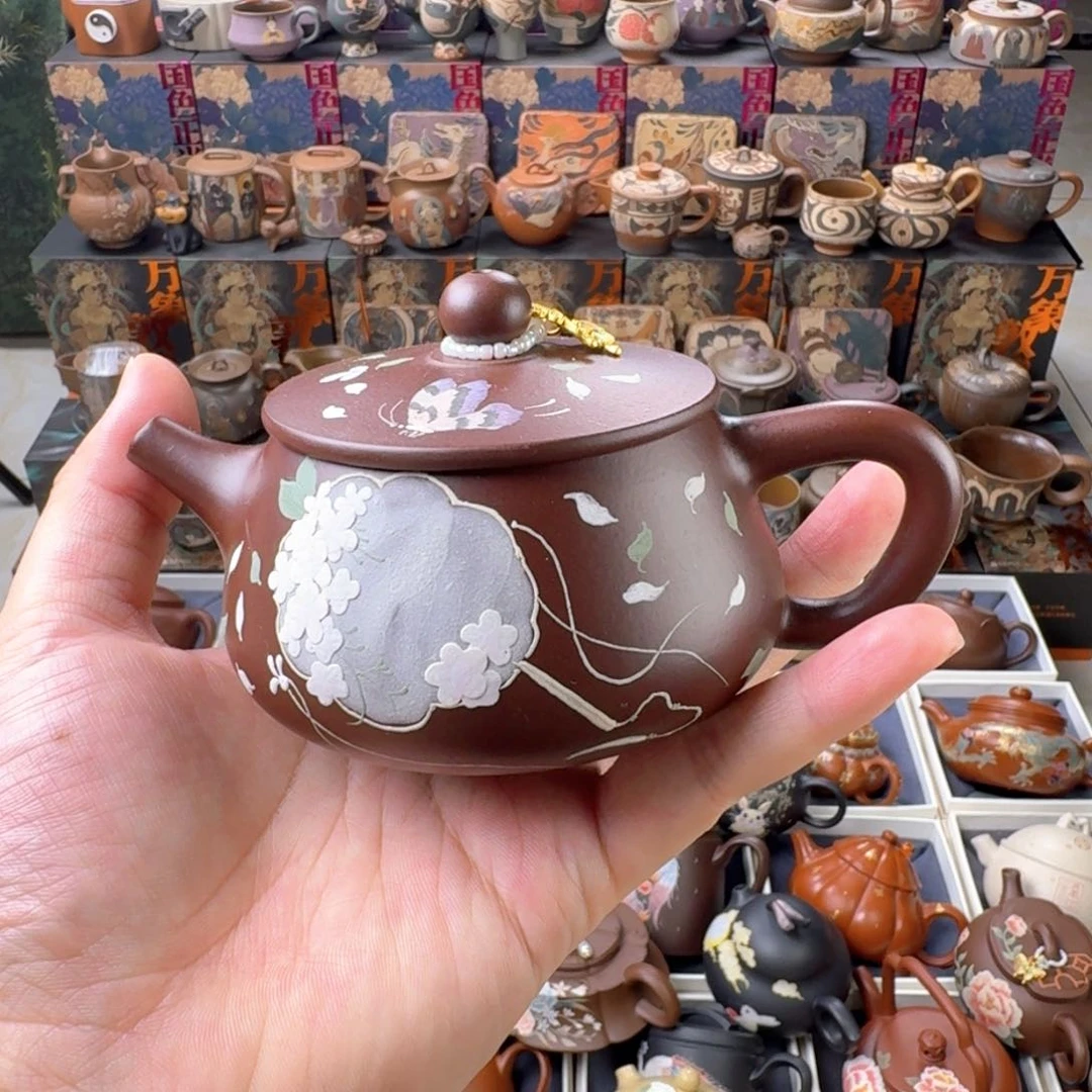 茶壶紫砂200cc原矿精工半手