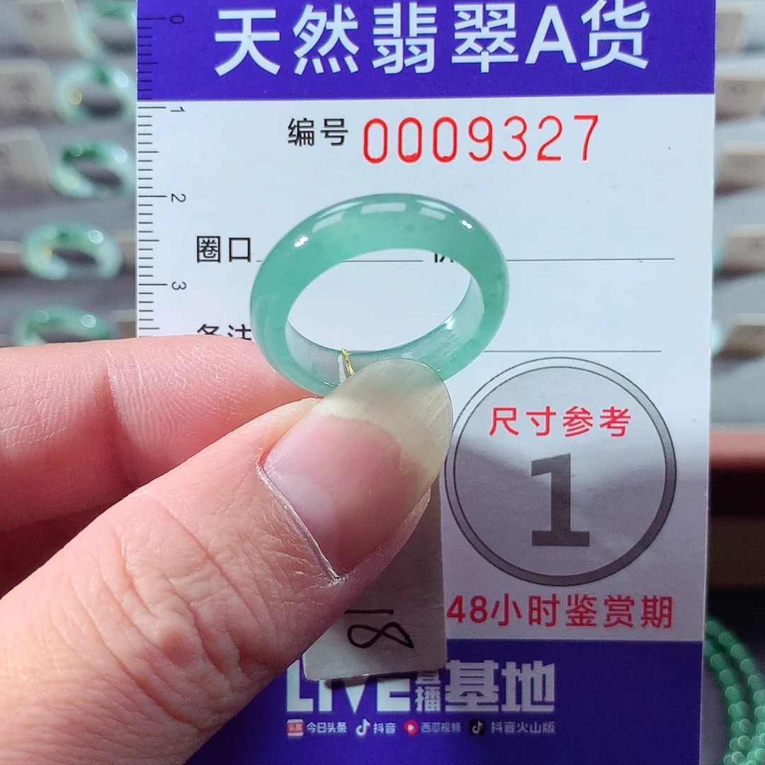 翡翠未镶嵌戒指18号