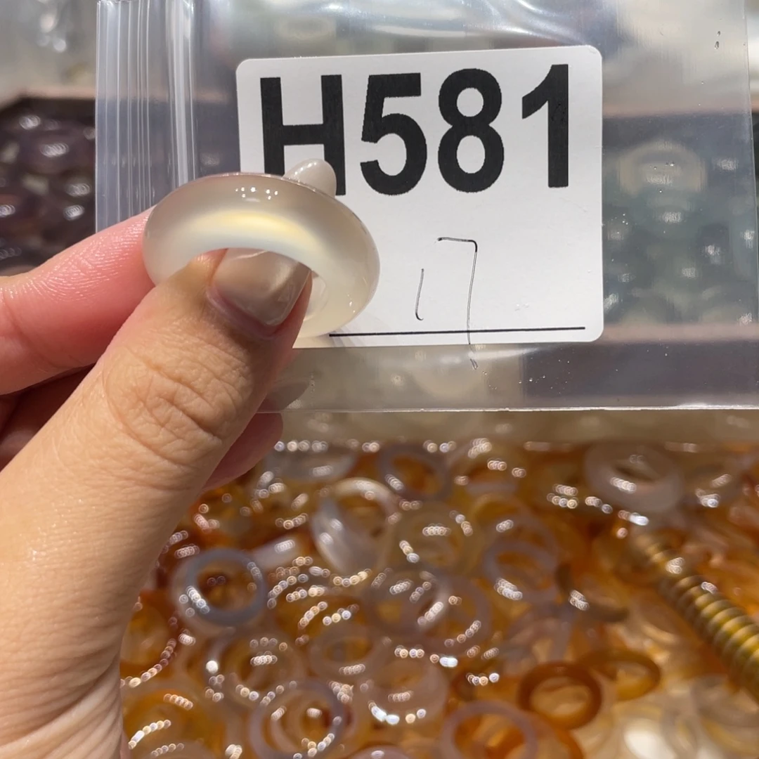 玛瑙/玉髓未镶嵌戒指581