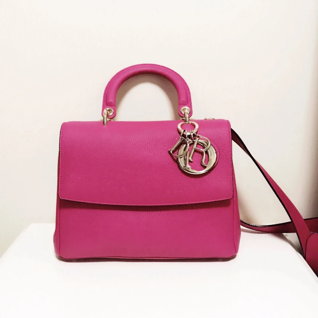 99新 DIOR/迪奥 Dior bedior玫粉色手提包 25090086-02