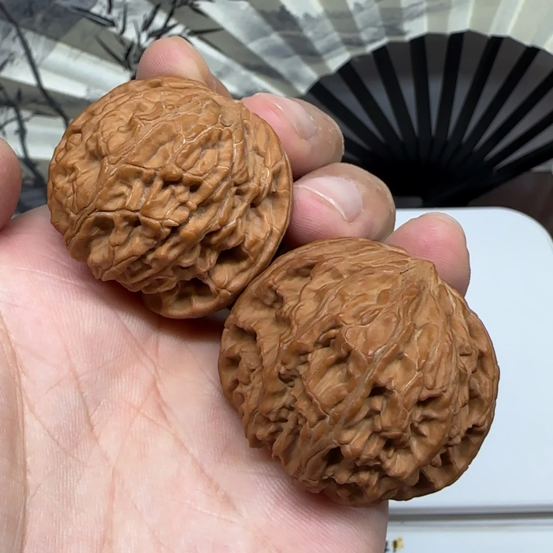 文玩核桃把件磨盘