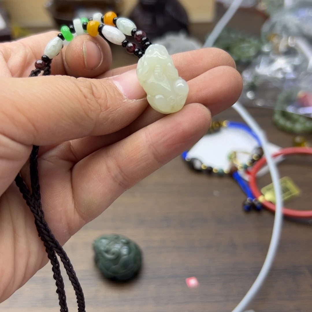 和田玉未镶嵌颈饰842