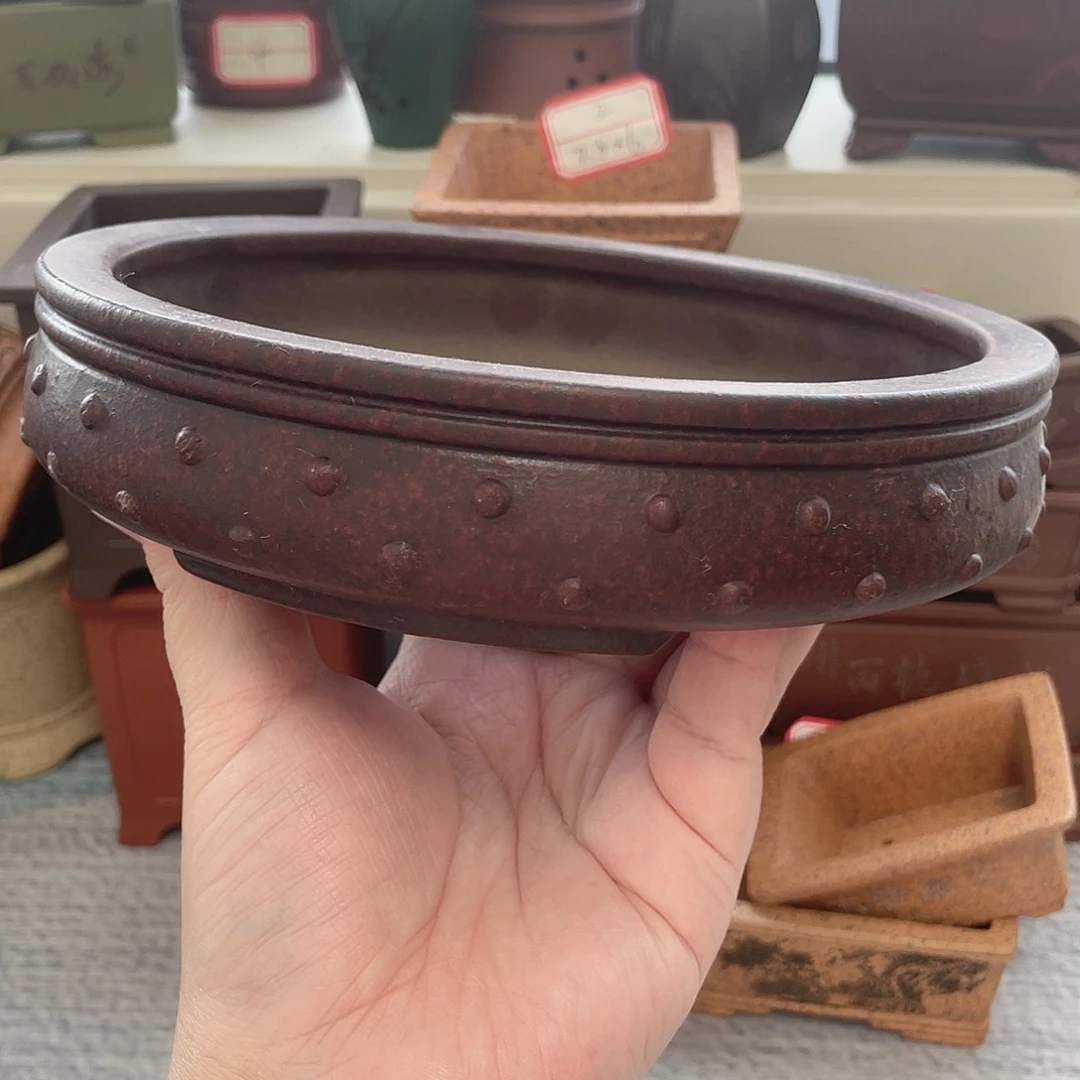 紫砂花盆宜兴精品紫砂15×3