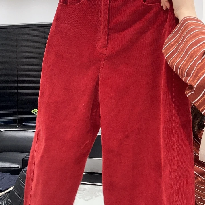 百搭红裤子L码135斤以内