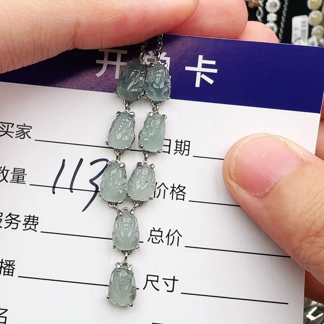 银S925镶嵌戒指翡翠戒指
