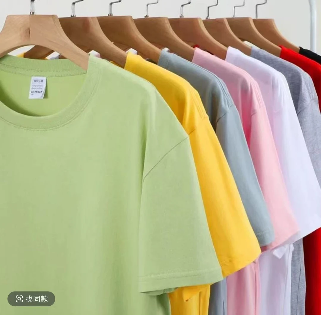 0170【爱心网格】时尚休闲短袖T恤