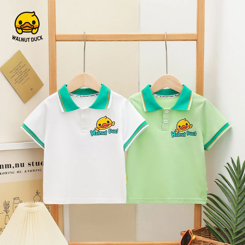 WALNUTDUCK联名款lomitoo2025夏季新款男女童百搭时尚半袖4T053