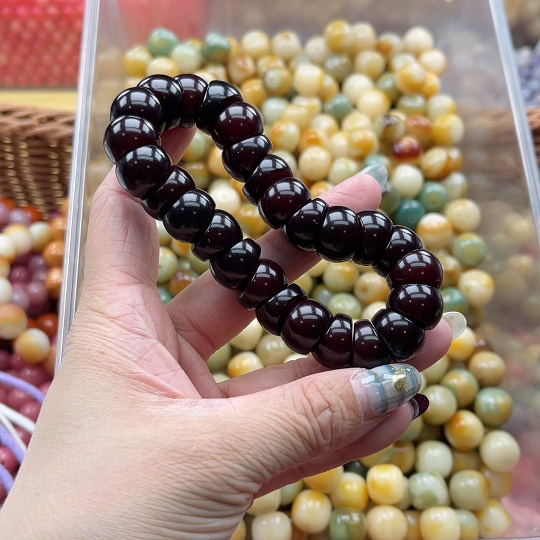 白玉菩提吊坠C/14mm/55颗糖心