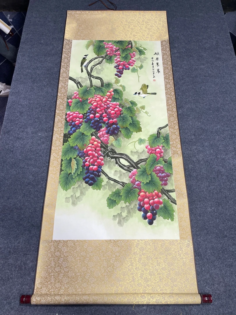 《硕果累累》 宽60高160 国画