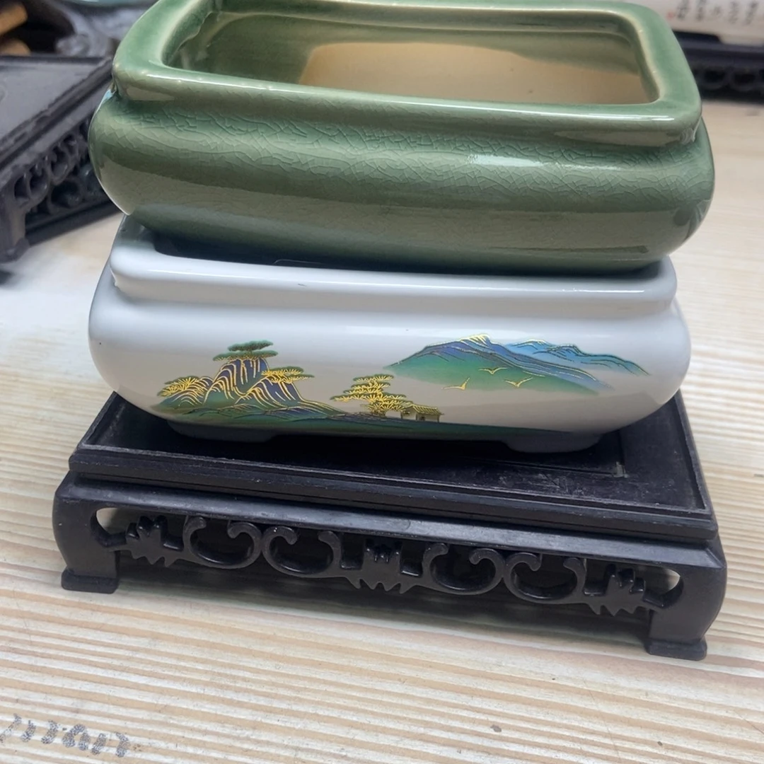 瓷片陶瓷花盆陶瓷艺术