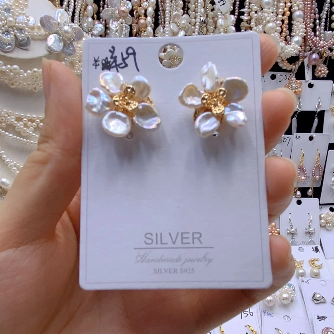 颈饰银S925镶嵌淡水珍珠