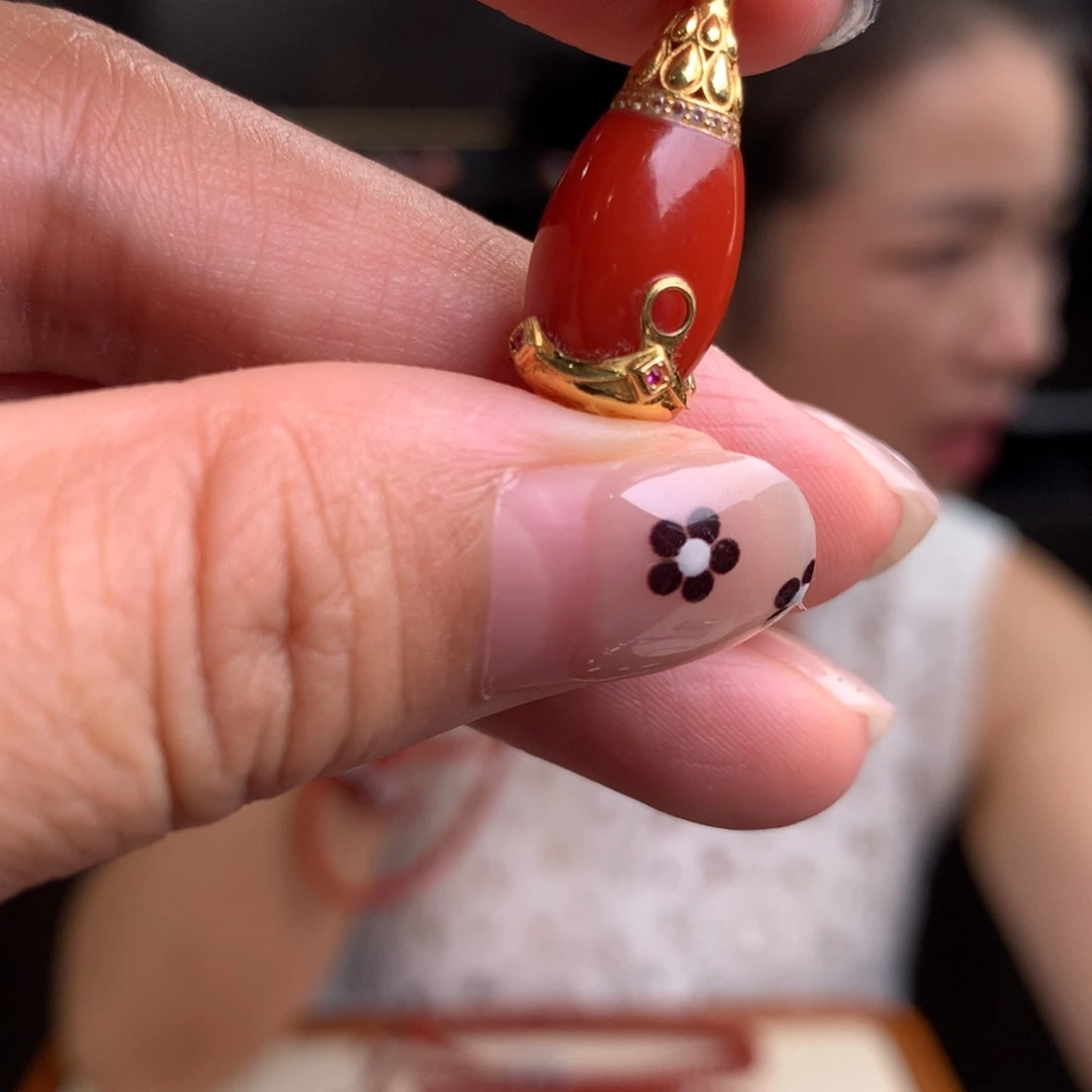 未镶嵌南红玛瑙南红玛瑙锦红三通