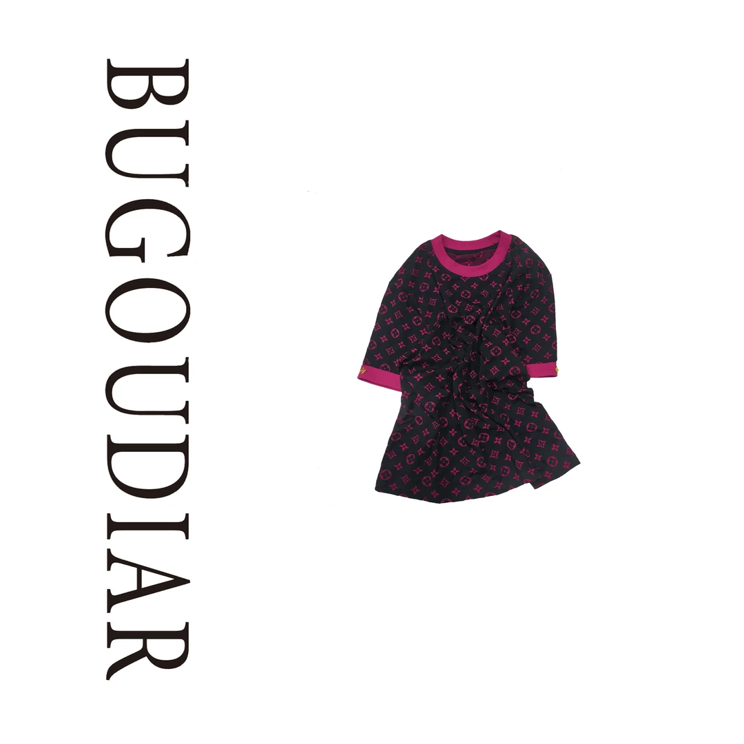 新款简约圆领短袖袖T恤BU2025W012