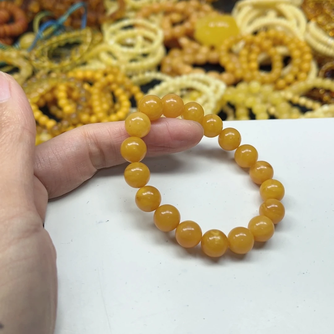 蜜蜡未镶嵌手串蜜蜡手串