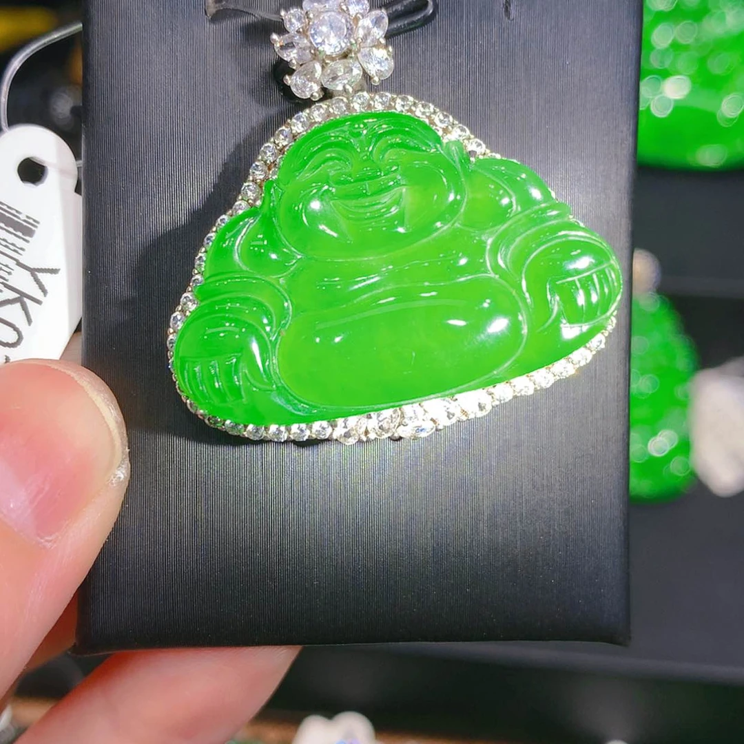 【闪购商品】翡翠颈饰银S925镶嵌52565565