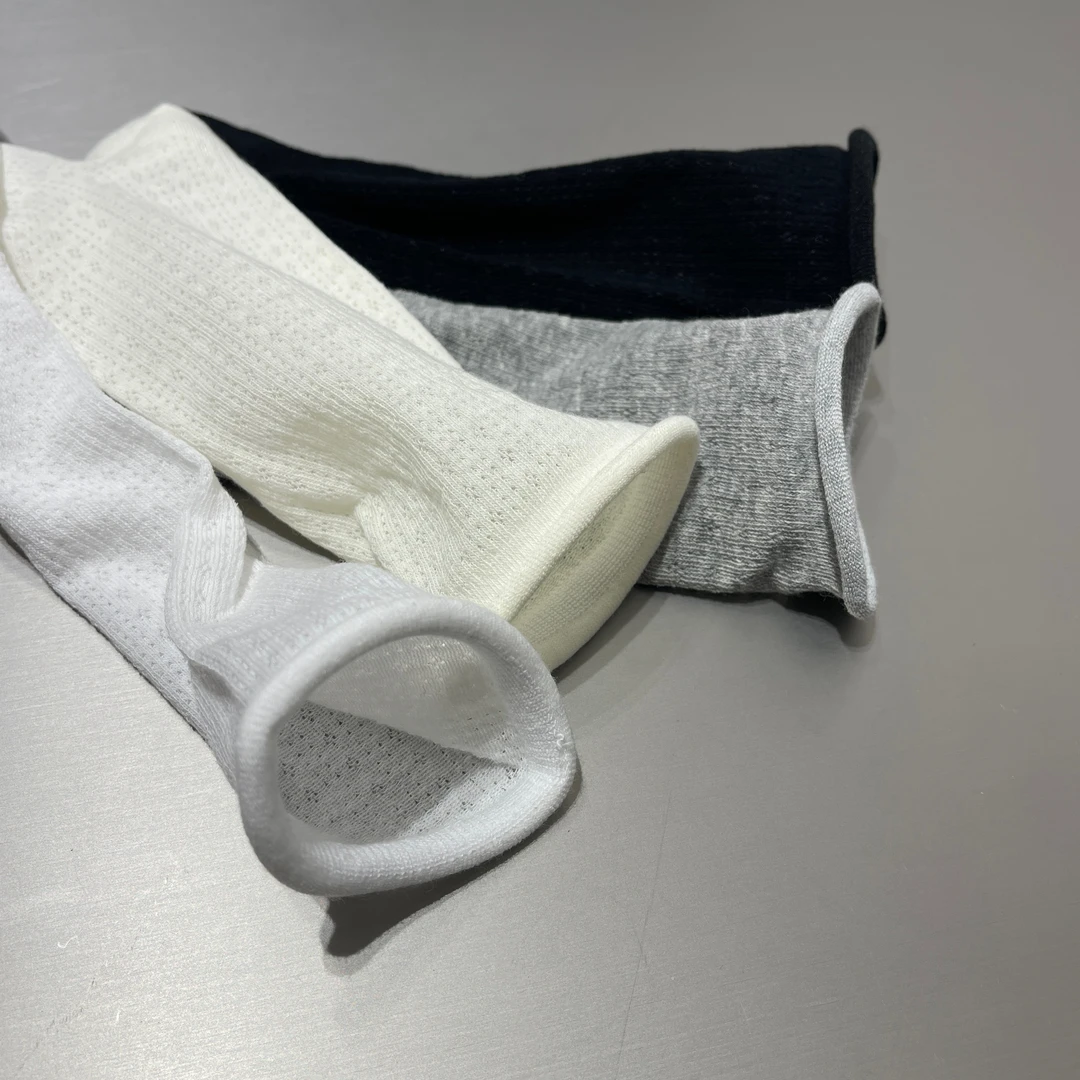 四双装｜春夏季薄款日系镂空网眼卷边百搭堆堆袜