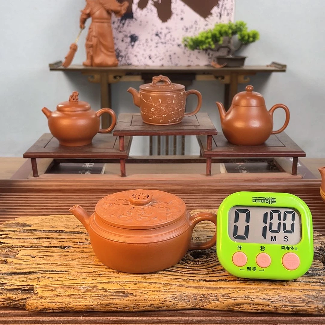 紫砂茶壶W**?天人同寿喜临门系列