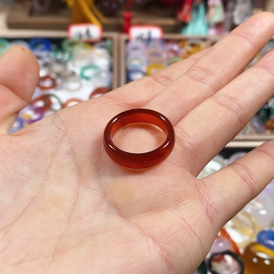 玛瑙/玉髓戒指未镶嵌崇*