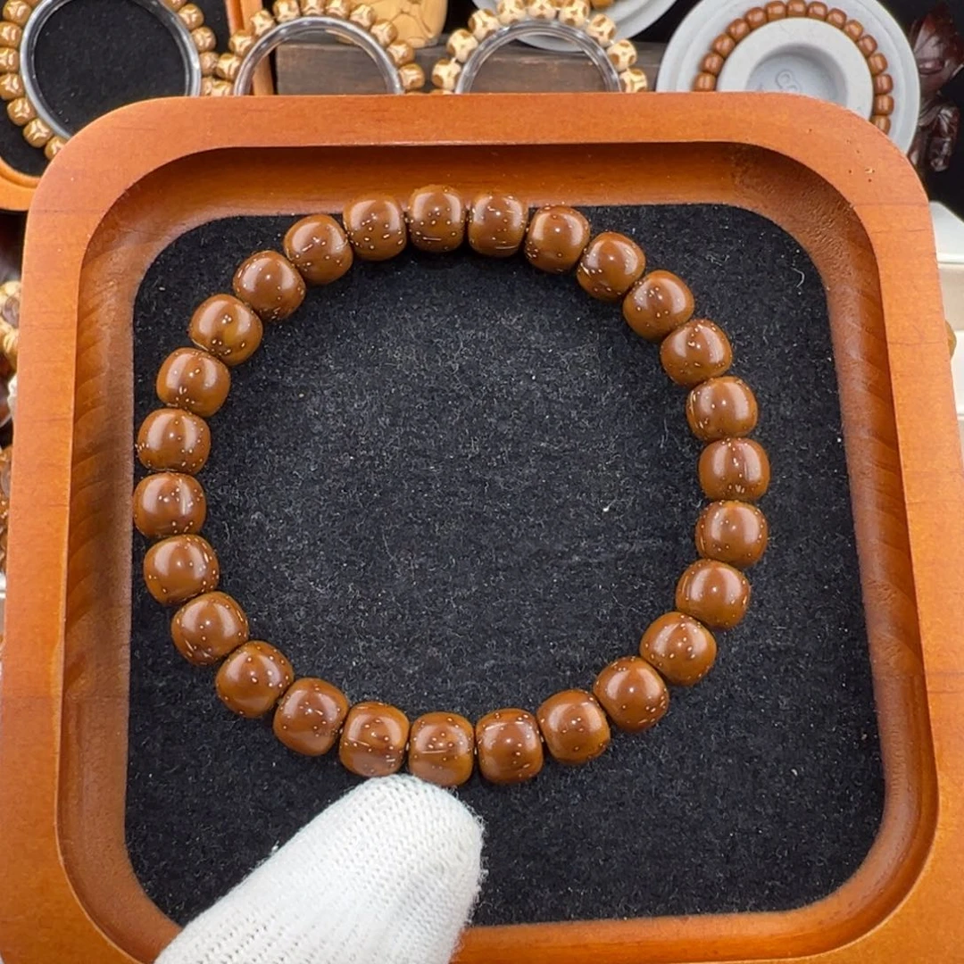 紫金鼠手串实心老型咖皮