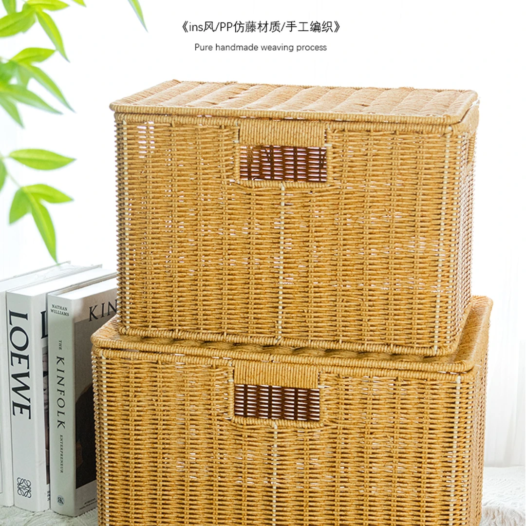 收纳箱带盖三抽手（XHB030）