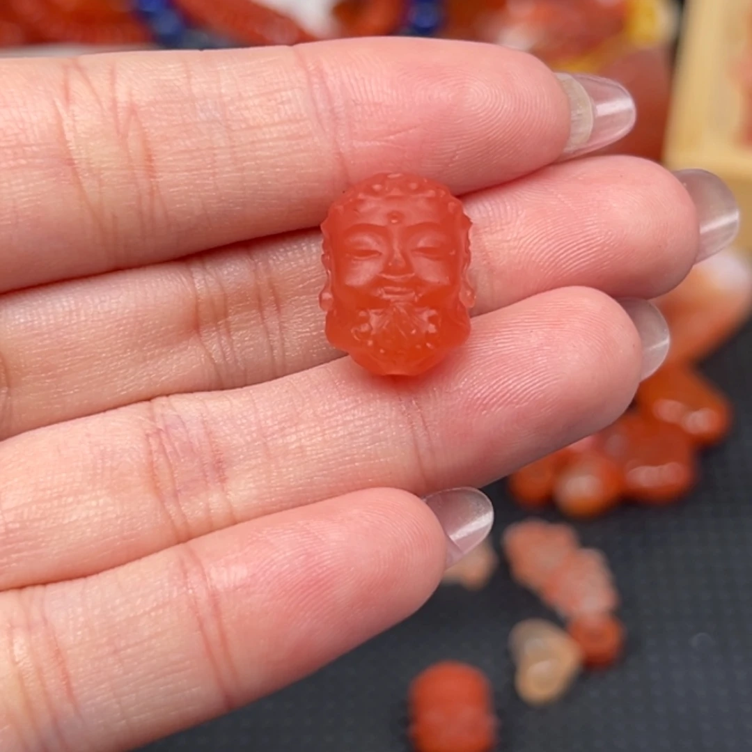 越***运南红玛瑙未镶嵌吊坠(不含链)
